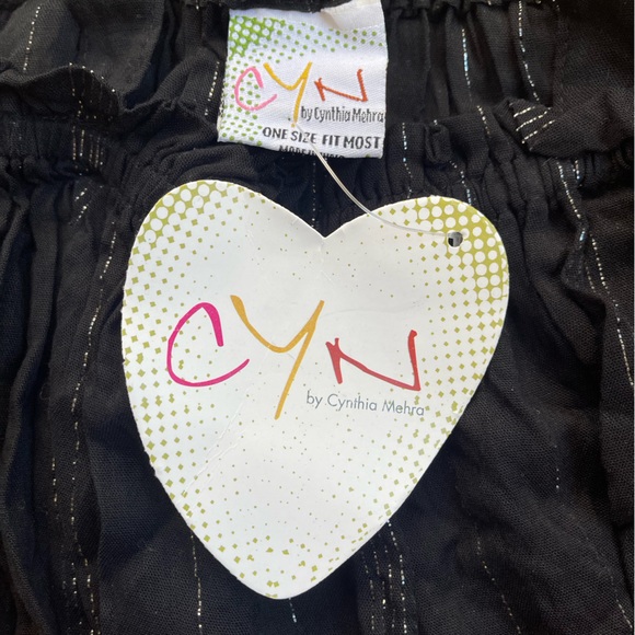 CYN black sheer tube-tank top | NWT - Picture 4 of 6